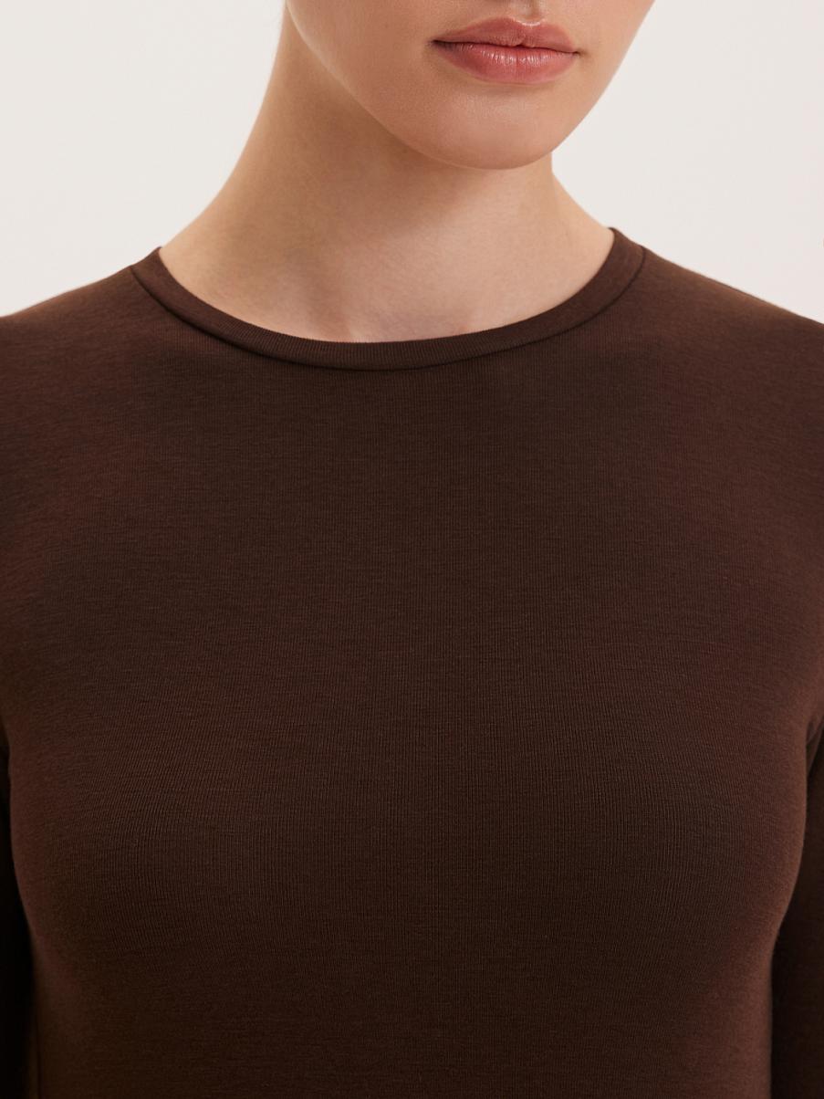 Облегающий лонгслив с шерстью